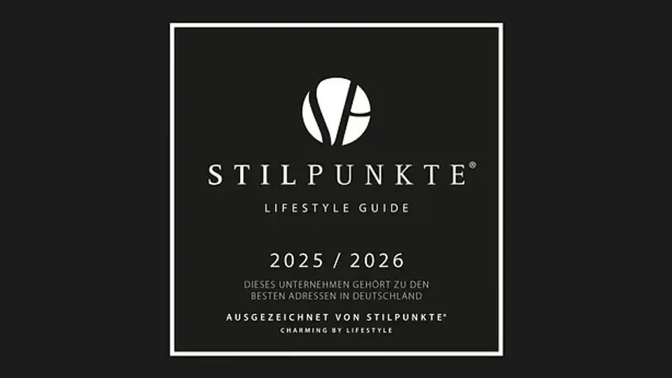 Auszeichnung des STILPUNKTE Lifestyle Guide 2025/2026: Dieses Unternehmen gehört zu den besten Adressen in Deutschland